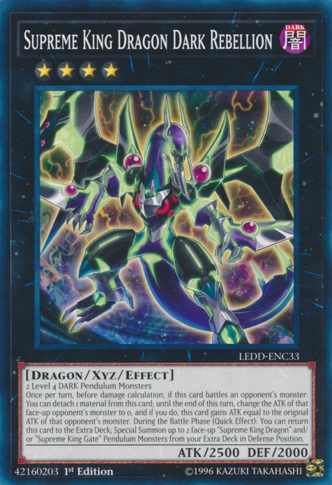 Supreme King Dragon Dark Rebellion [LEDD-ENC33] Common | Card Merchant Takapuna