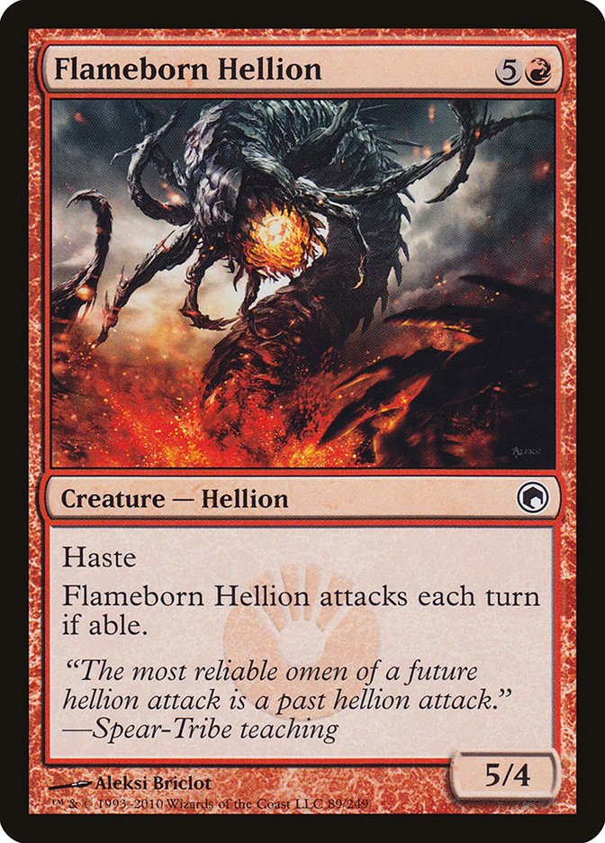 Flameborn Hellion [Scars of Mirrodin] | Card Merchant Takapuna