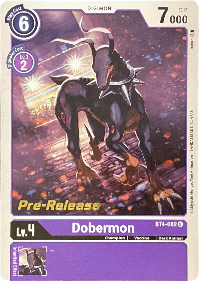 Dobermon [BT4-082] [Great Legend Pre-Release Promos] | Card Merchant Takapuna