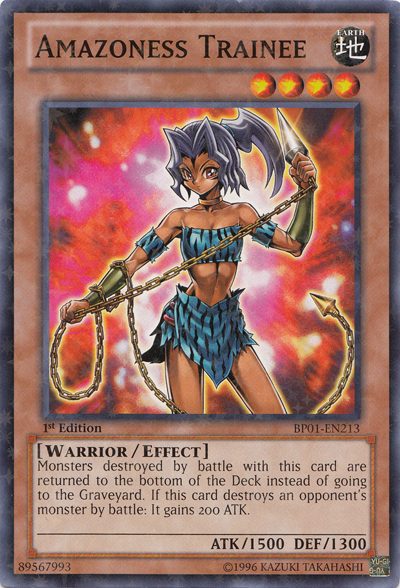 Amazoness Trainee [BP01-EN213] Starfoil Rare | Card Merchant Takapuna