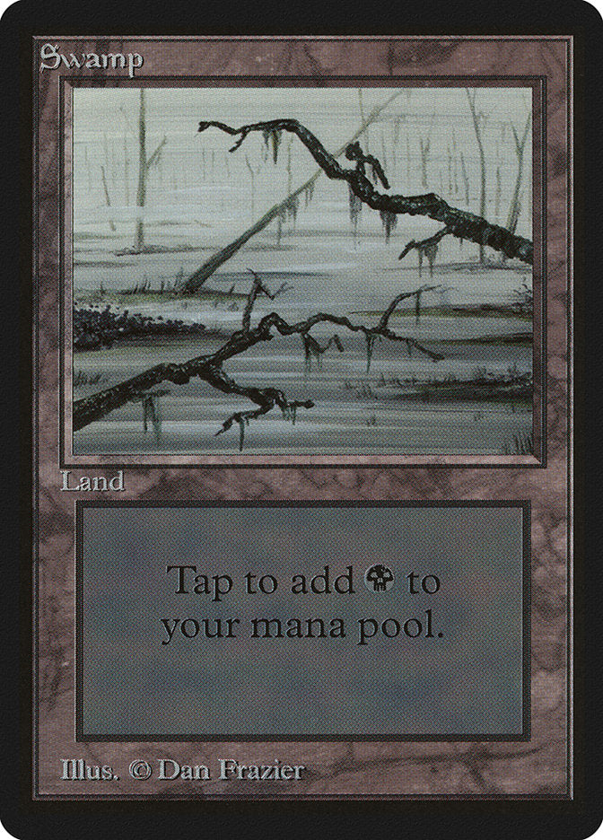 Swamp (296) [Beta Edition] | Card Merchant Takapuna