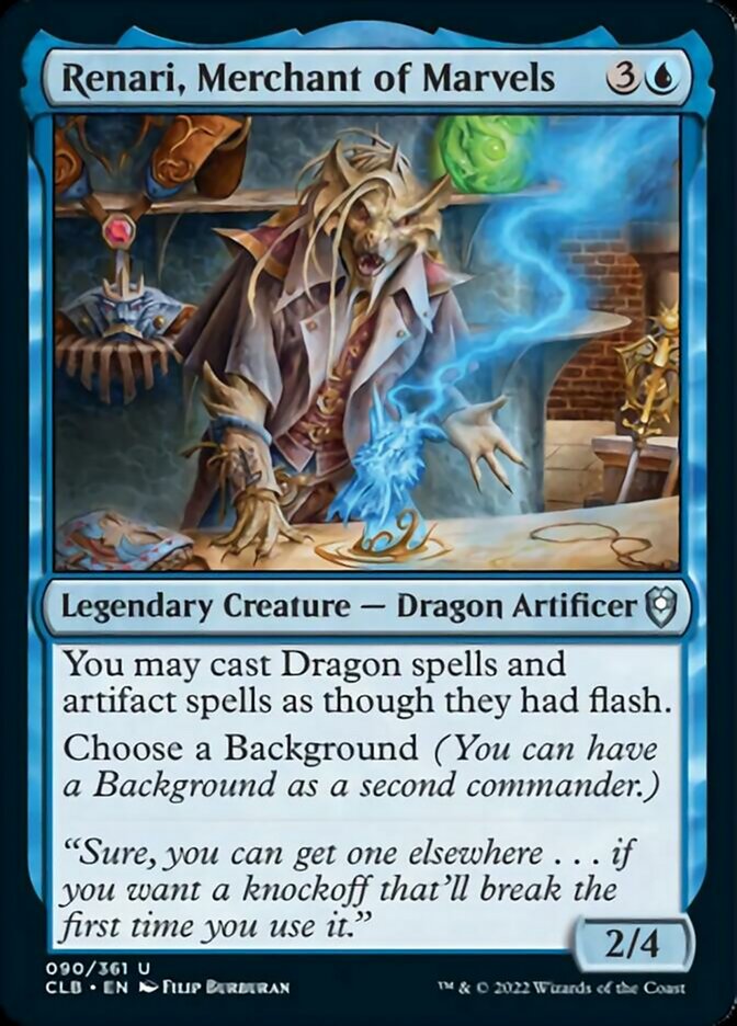 Renari, Merchant of Marvels [Commander Legends: Battle for Baldur's Gate] | Card Merchant Takapuna