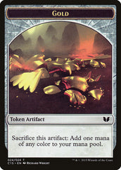 Gold // Knight (005) Double-Sided Token [Commander 2015 Tokens] | Card Merchant Takapuna