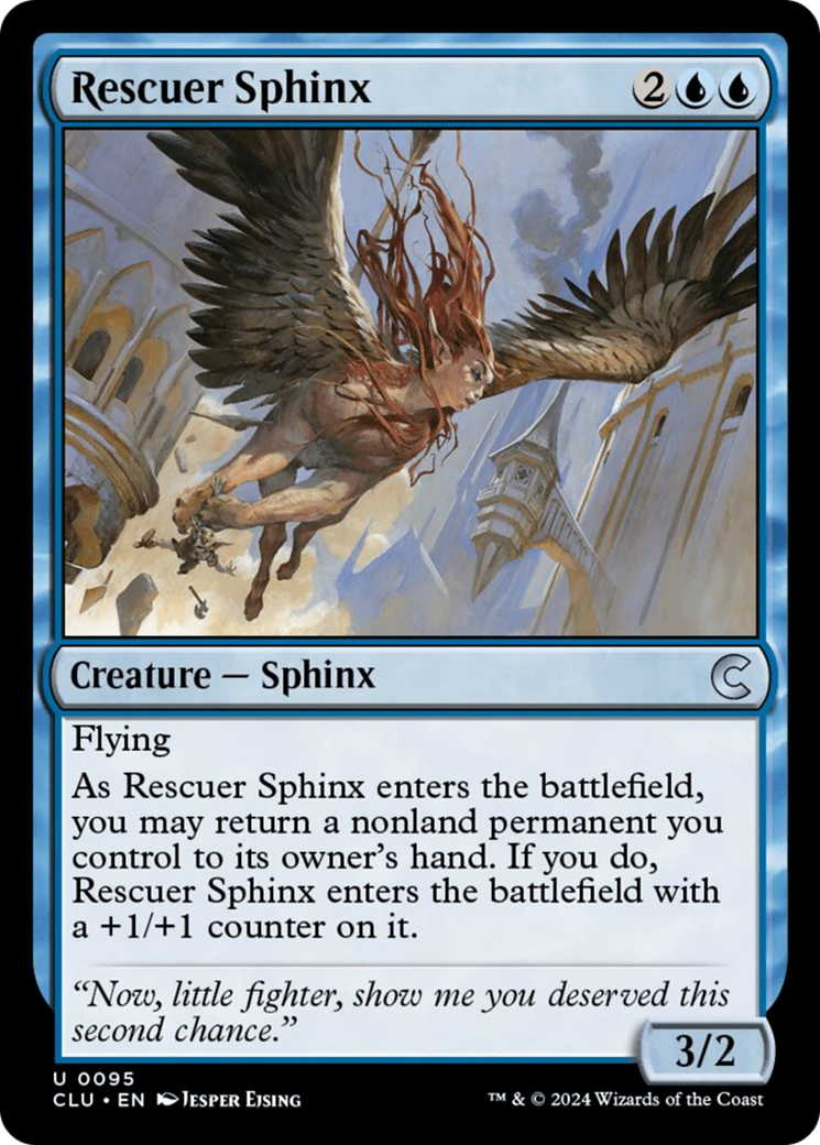 Rescuer Sphinx [Ravnica: Clue Edition] | Card Merchant Takapuna