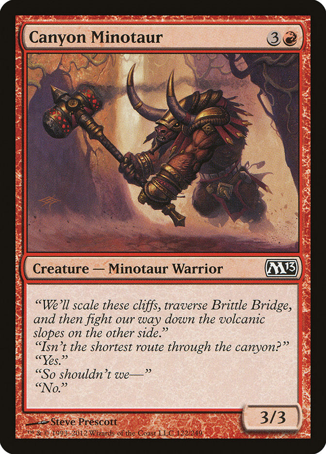 Canyon Minotaur [Magic 2013] | Card Merchant Takapuna