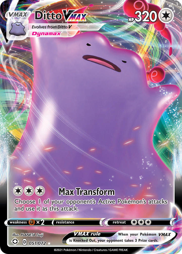 Ditto VMAX (051/072) [Sword & Shield: Shining Fates] | Card Merchant Takapuna