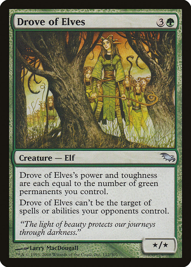 Drove of Elves [Shadowmoor] | Card Merchant Takapuna