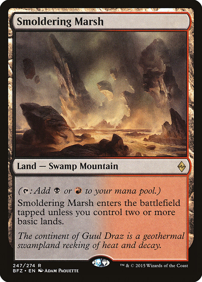 Smoldering Marsh [Battle for Zendikar] | Card Merchant Takapuna