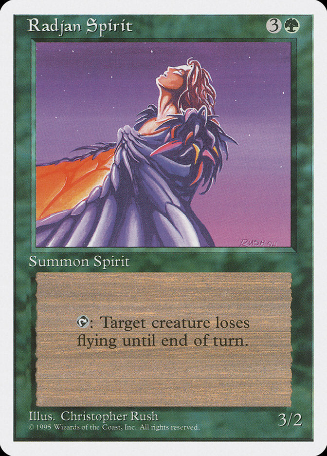 Radjan Spirit [Fourth Edition] | Card Merchant Takapuna