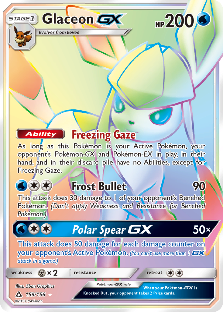 Glaceon GX (159/156) [Sun & Moon: Ultra Prism] | Card Merchant Takapuna