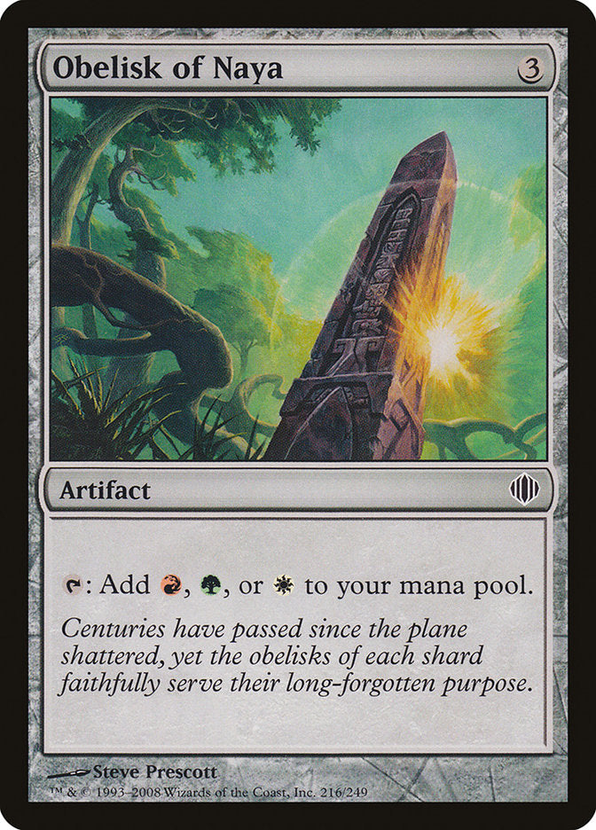 Obelisk of Naya [Shards of Alara] | Card Merchant Takapuna