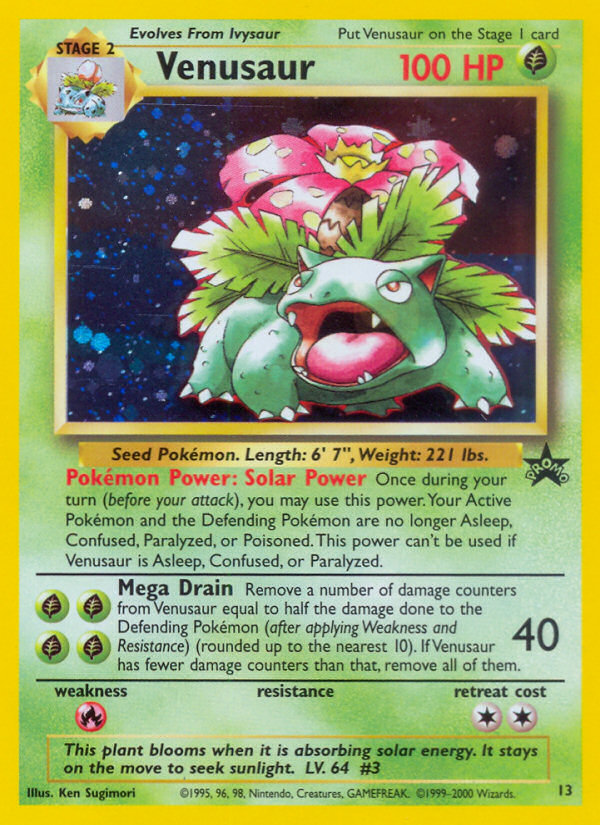 Venusaur (13) [Wizards of the Coast: Black Star Promos] | Card Merchant Takapuna