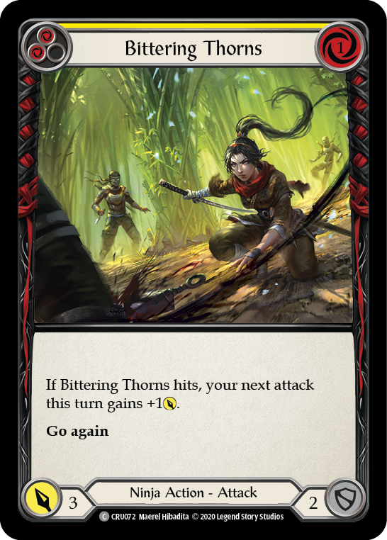 Bittering Thorns [CRU072] (Crucible of War)  1st Edition Normal | Card Merchant Takapuna