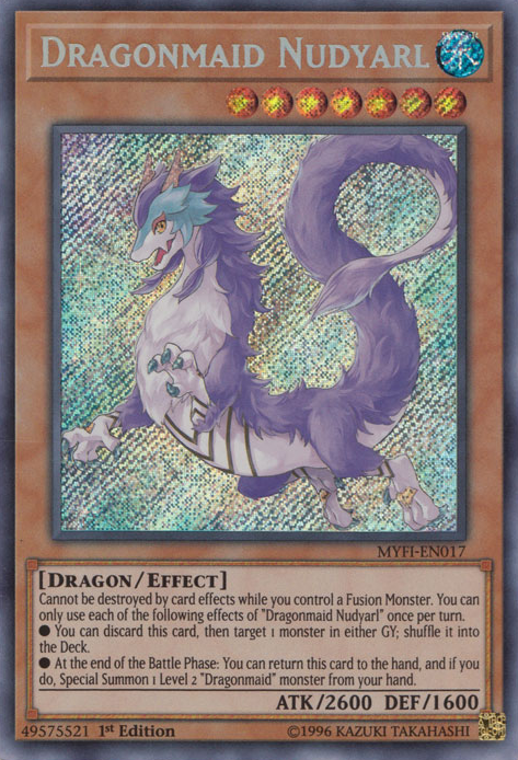 Dragonmaid Nudyarl [MYFI-EN017] Secret Rare | Card Merchant Takapuna