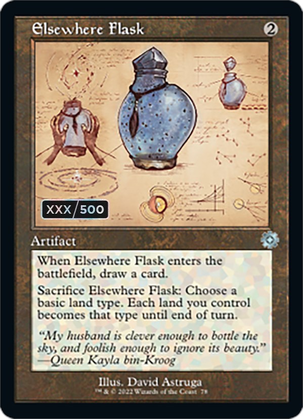 Elsewhere Flask (Retro Schematic) (Serialized) [The Brothers' War Retro Artifacts] | Card Merchant Takapuna