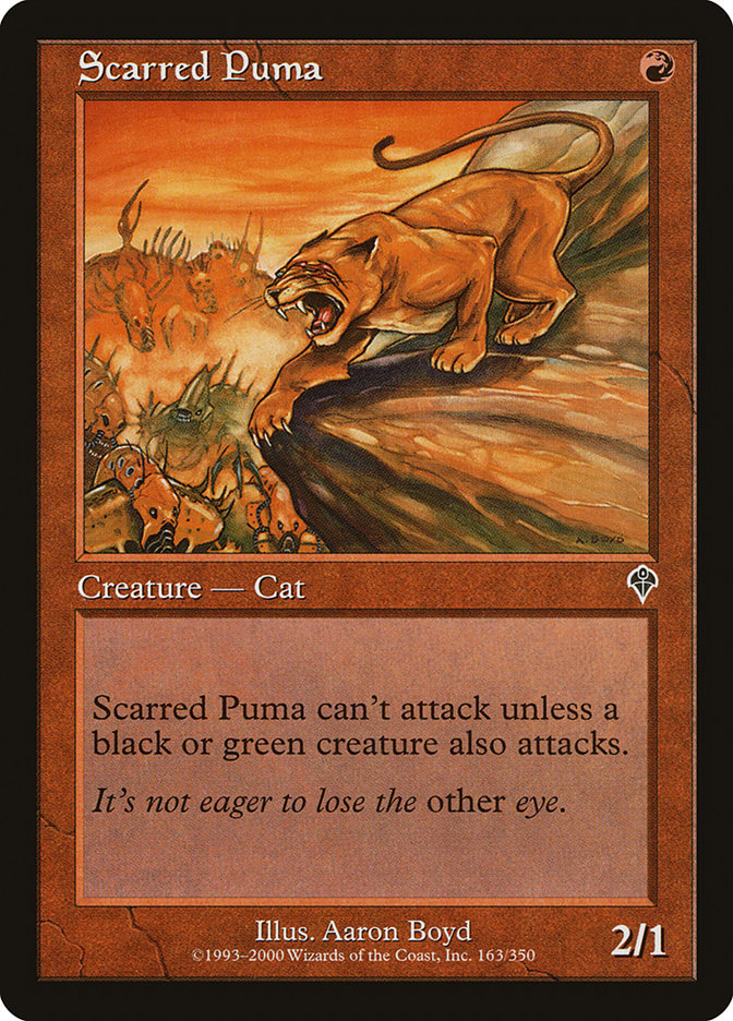 Scarred Puma [Invasion] | Card Merchant Takapuna