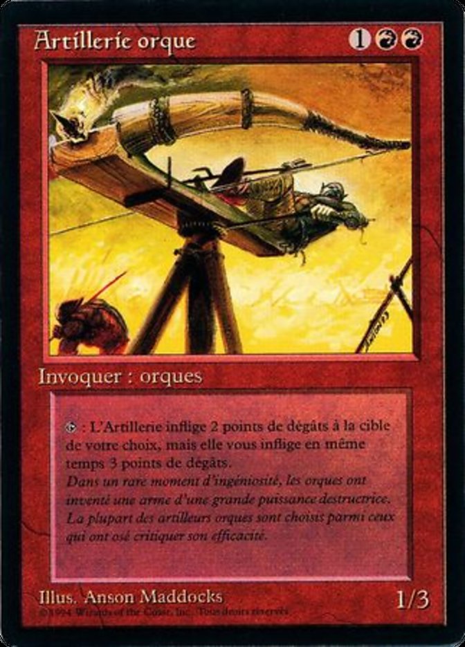 Orcish Artillery [Foreign Black Border] | Card Merchant Takapuna