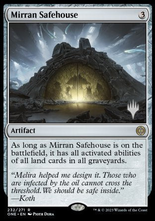 Mirran Safehouse (Promo Pack) [Phyrexia: All Will Be One Promos] | Card Merchant Takapuna