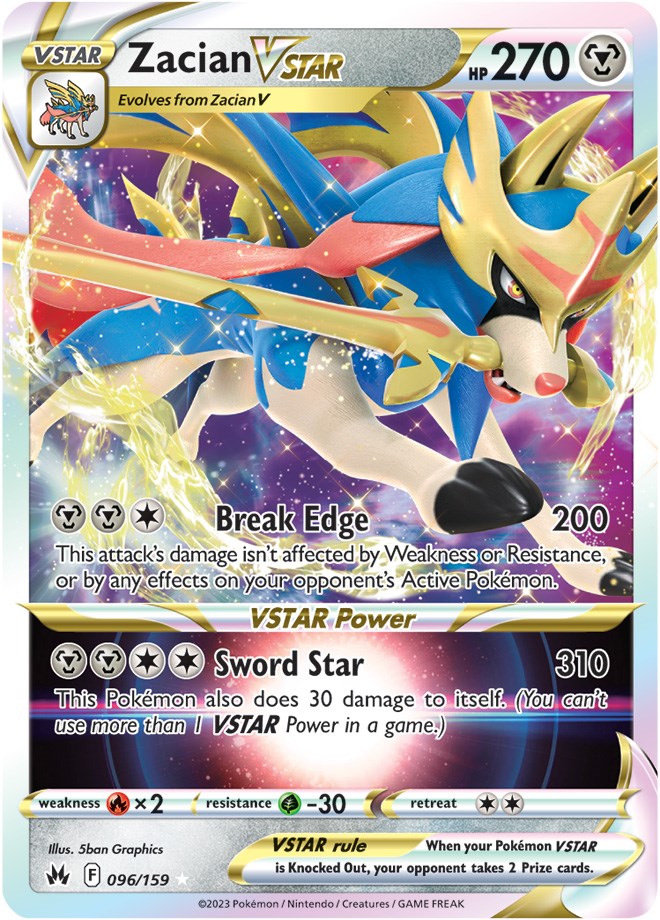 Zacian VSTAR (096/159) [Sword & Shield: Crown Zenith] | Card Merchant Takapuna