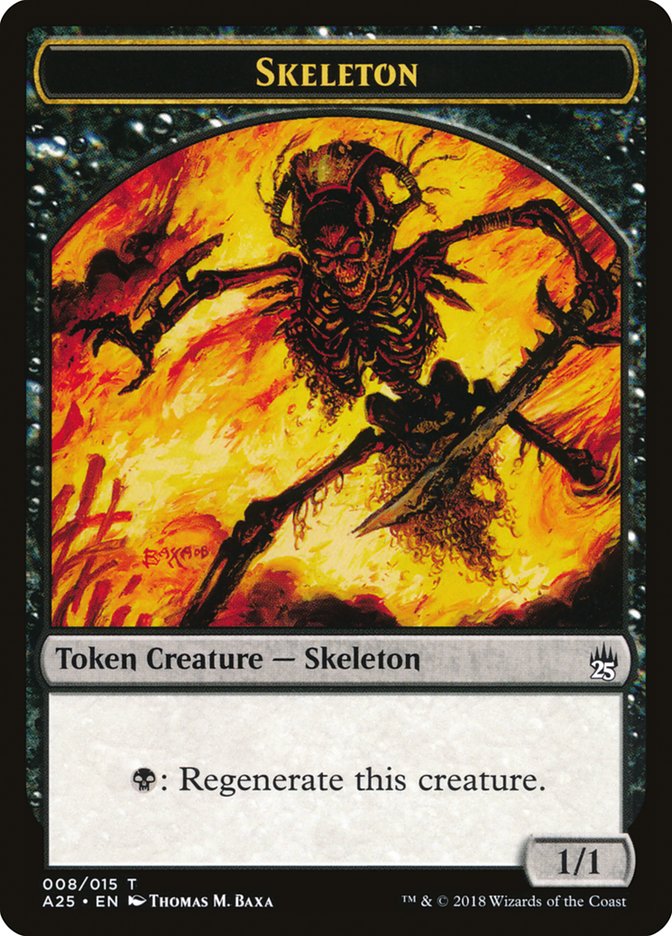 Skeleton Token [Masters 25 Tokens] | Card Merchant Takapuna