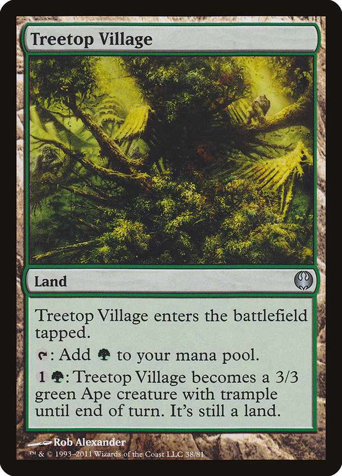 Treetop Village [Duel Decks: Knights vs. Dragons] | Card Merchant Takapuna