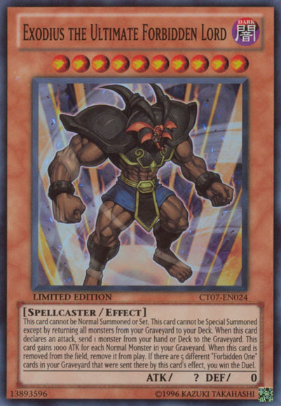 Exodius the Ultimate Forbidden Lord [CT07-EN024] Super Rare | Card Merchant Takapuna