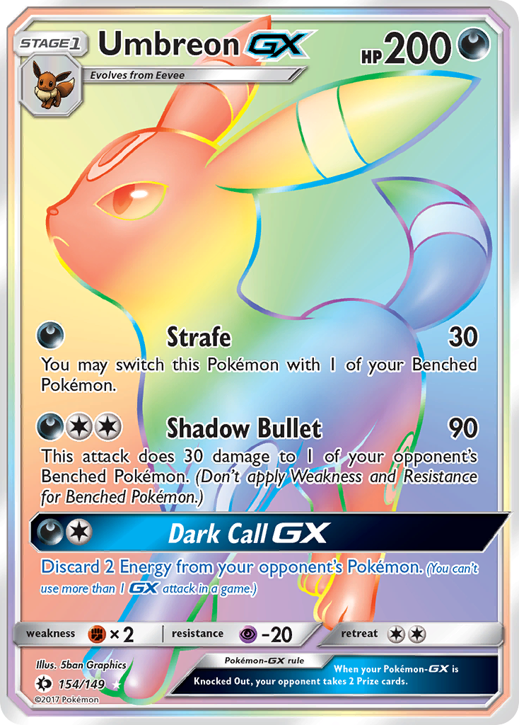 Umbreon GX (154/149) [Sun & Moon: Base Set] | Card Merchant Takapuna