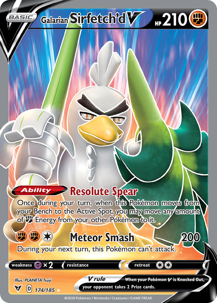 Galarian Sirfetch'd V (174/185) [Sword & Shield: Vivid Voltage] | Card Merchant Takapuna