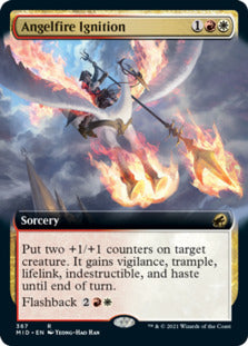 Angelfire Ignition (Extended Art) [Innistrad: Midnight Hunt] | Card Merchant Takapuna