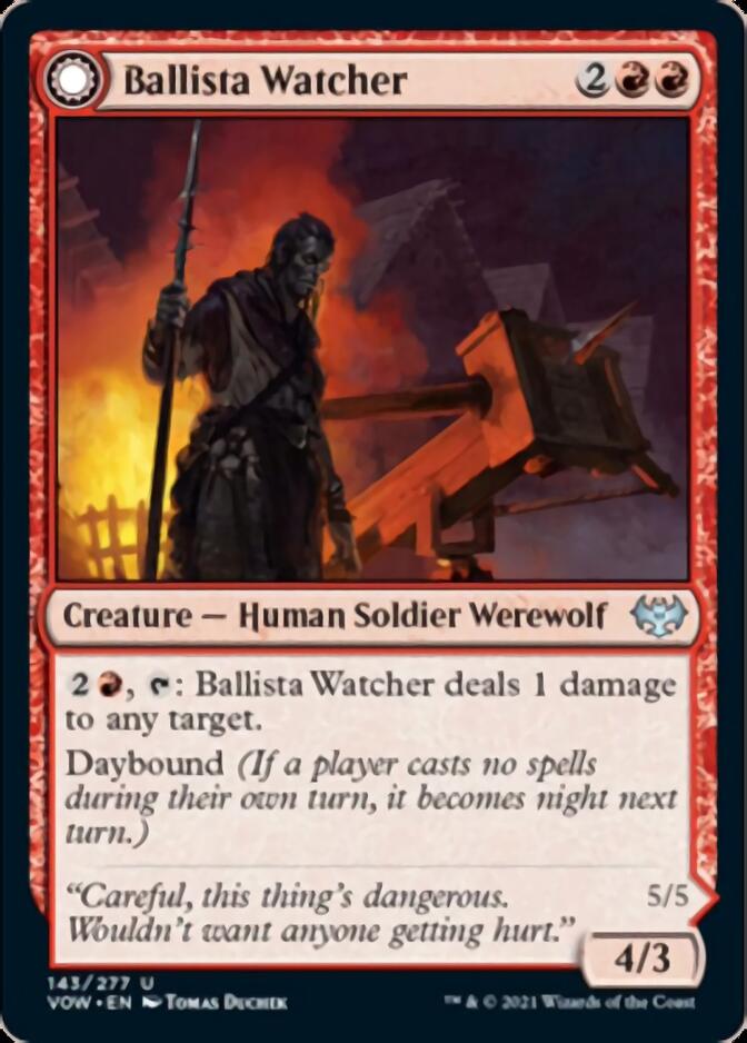 Ballista Watcher // Ballista Wielder [Innistrad: Crimson Vow] | Card Merchant Takapuna