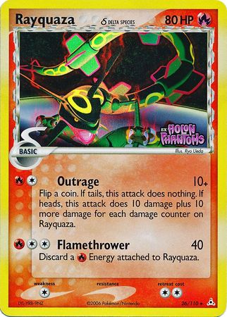 Rayquaza (26/110) (Delta Species) (Stamped) [EX: Holon Phantoms] | Card Merchant Takapuna