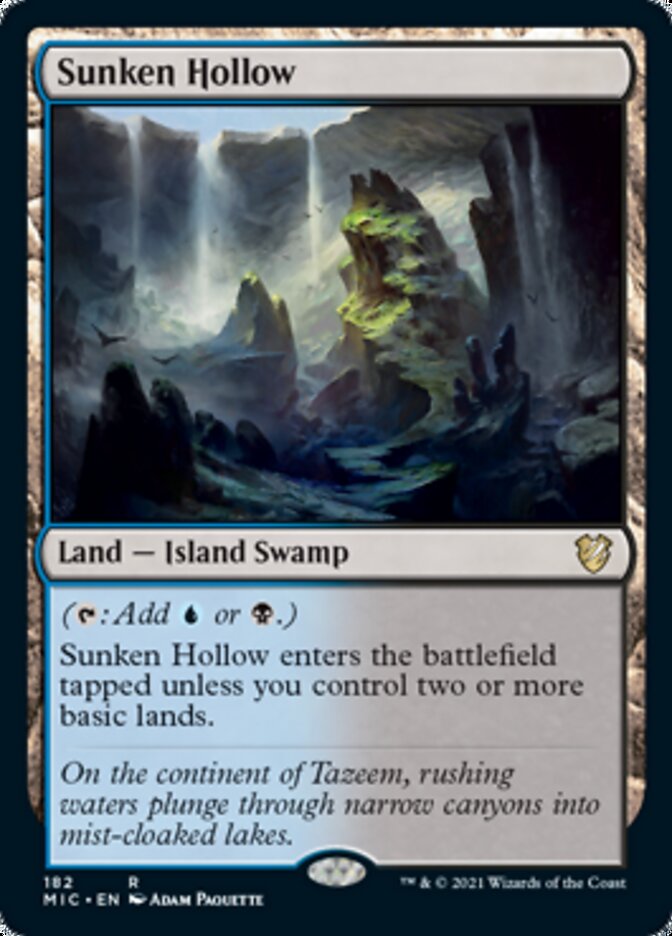 Sunken Hollow [Innistrad: Midnight Hunt Commander] | Card Merchant Takapuna