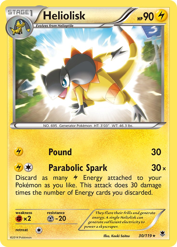 Heliolisk (30/119) (Theme Deck Exclusive) [XY: Phantom Forces] | Card Merchant Takapuna