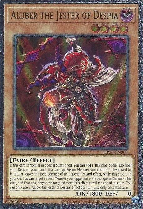 Aluber the Jester of Despia [OP20-EN003] Ultimate Rare | Card Merchant Takapuna