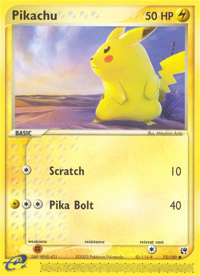 Pikachu (72/100) [EX: Sandstorm] | Card Merchant Takapuna