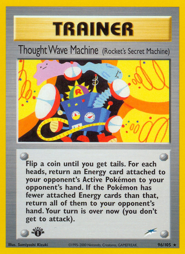 Thought Wave Machine (96/105) (Rocket's Secret Machine) [Neo Destiny 1st Edition] | Card Merchant Takapuna