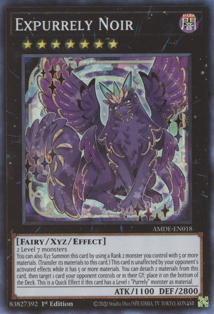 Expurrely Noir [AMDE-EN018] Super Rare | Card Merchant Takapuna