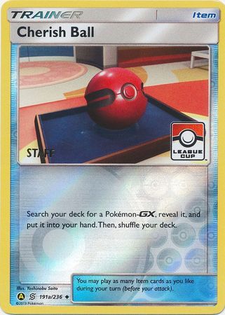 Cherish Ball (191a/236) (League Promo Staff) [Sun & Moon: Unified Minds] | Card Merchant Takapuna