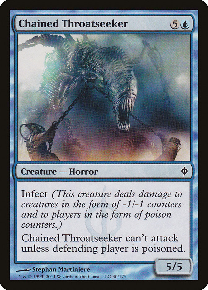 Chained Throatseeker [New Phyrexia] | Card Merchant Takapuna