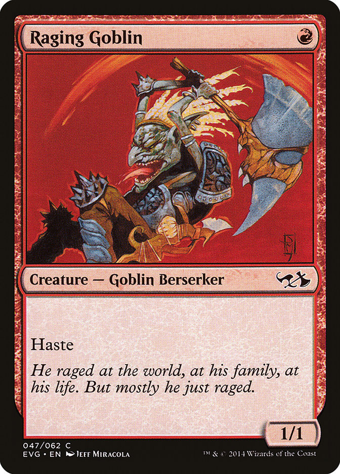 Raging Goblin (Elves vs. Goblins) [Duel Decks Anthology] | Card Merchant Takapuna