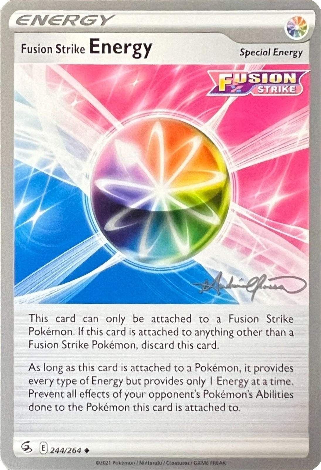 Fusion Strike Energy (244/264) (The Shape of Mew - Andre Chiasson) [World Championships 2022] | Card Merchant Takapuna