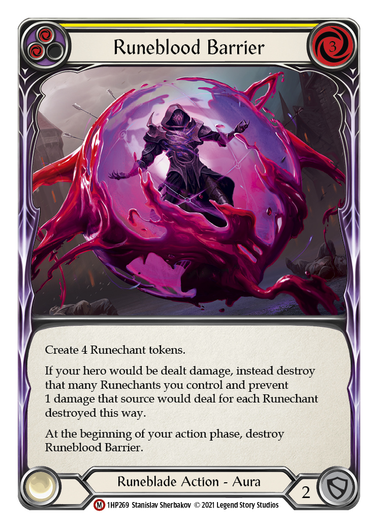 Runeblood Barrier [1HP269] (History Pack 1) | Card Merchant Takapuna