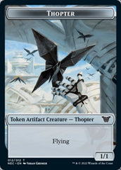 Thopter // Spirit (002) Double-Sided Token [Kamigawa: Neon Dynasty Commander Tokens] | Card Merchant Takapuna