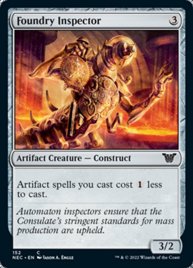 Foundry Inspector [Kamigawa: Neon Dynasty Commander] | Card Merchant Takapuna