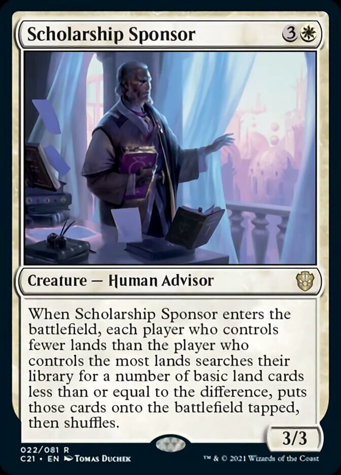 Scholarship Sponsor [Commander 2021] | Card Merchant Takapuna