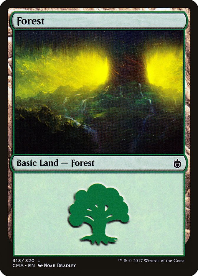 Forest (313) [Commander Anthology] | Card Merchant Takapuna