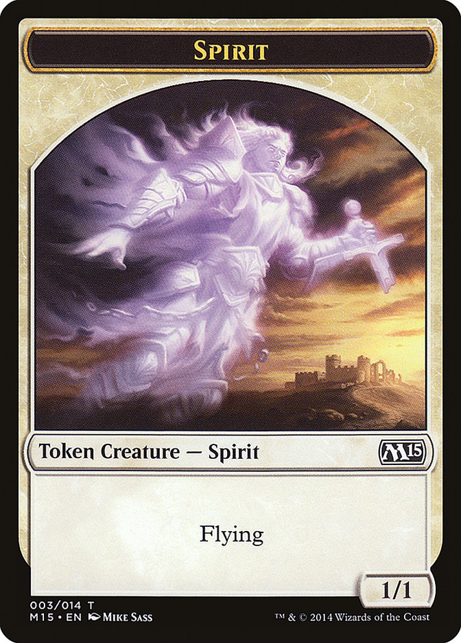 Spirit Token [Magic 2015 Tokens] | Card Merchant Takapuna