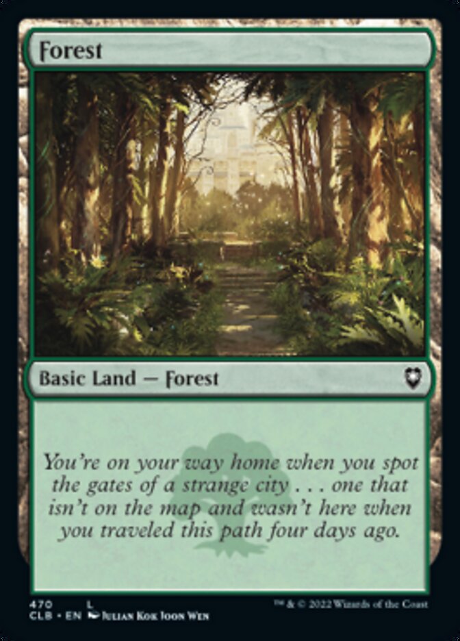 Forest (470) [Commander Legends: Battle for Baldur's Gate] | Card Merchant Takapuna