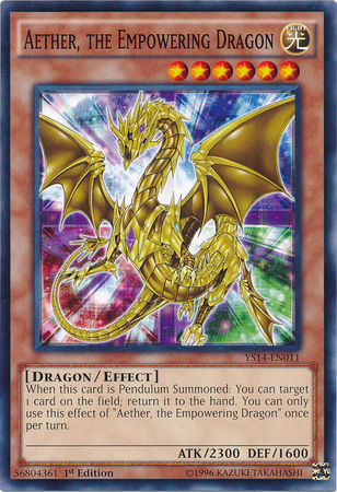 Aether, the Empowering Dragon [YS14-EN011] Common | Card Merchant Takapuna