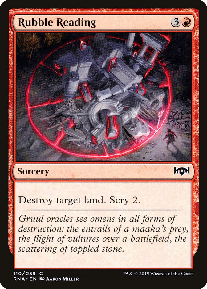 Rubble Reading [Ravnica Allegiance] | Card Merchant Takapuna